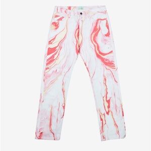 Aries marble lilly jeans pink NWT 100% cotton Italy pants NWT